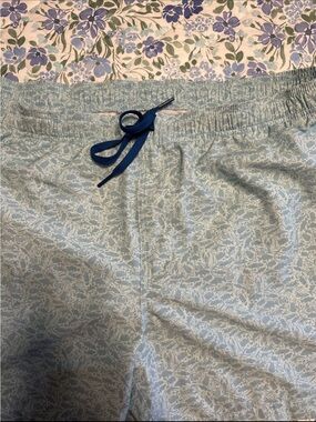 Southern Tide Light Blue Printed Men’s Swim/Drawstring Shorts